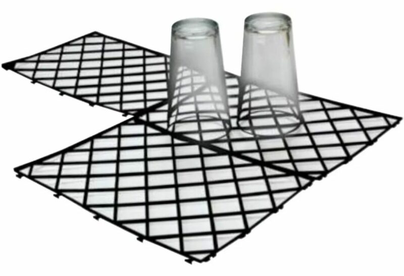 Interlocking Glass Mats Black - Pack of 10pcs