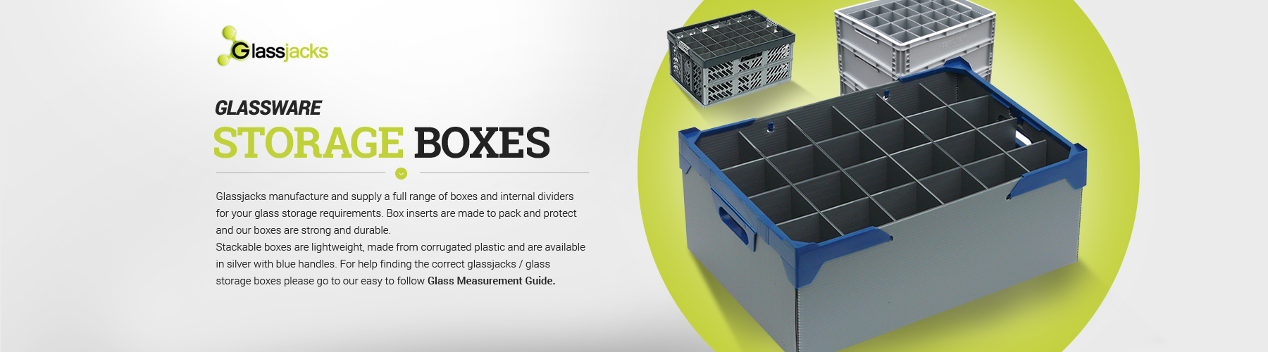 Caterbox Glassware Storage Boxes and Glassware Storage Crates