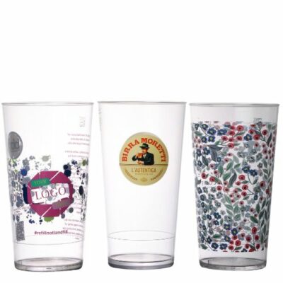 Custom Printed Plastic Polycarbonate Glasses