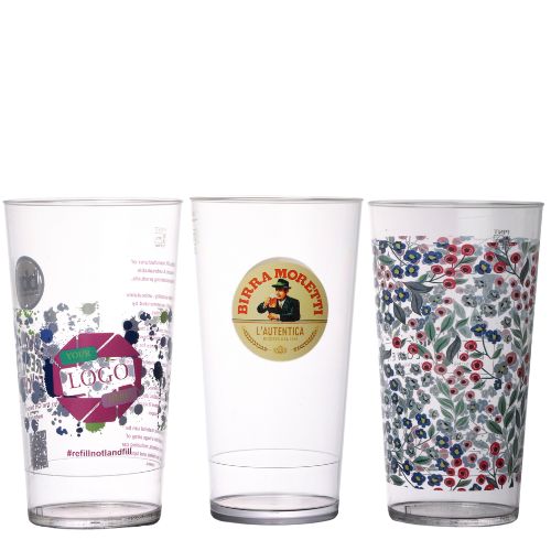 Custom Printed Plastic Polycarbonate Glasses