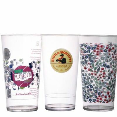 Custom Printed Plastic Polycarbonate Glasses