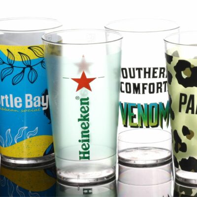 Printable Festival Beer Glasses - Stackable, Nucleated, Oversized 22oz UKCA