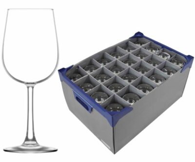 Fully Tempered Sardinia Wine Glasses and Glassware Storage Box - Glassjack Combo