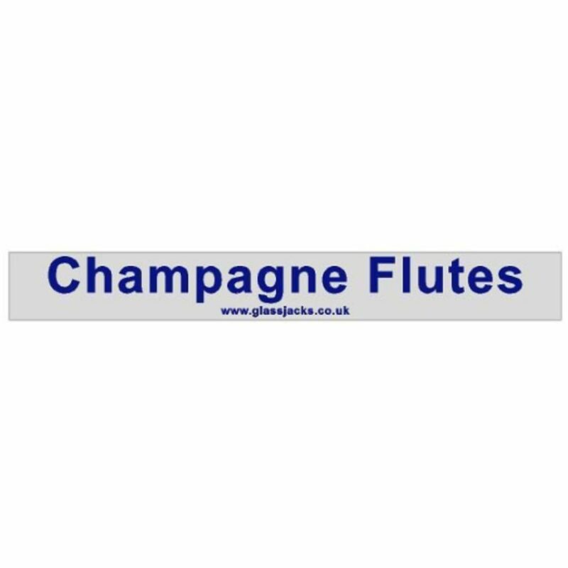 Glassjacks Glass Identify Stickers - Champagne Flutes