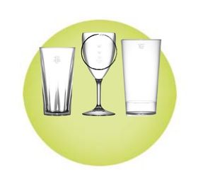 image for Elite CE Lined Plastic Glasses