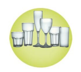 image for Elite Frosted Polycarbonate Glasses