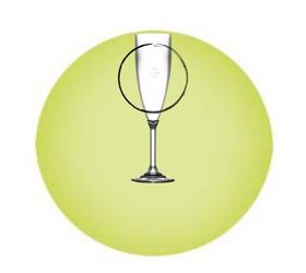 image for Elite Champagne Flutes - CE Lined