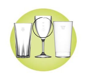 image for CE Lined Plastic Glasses