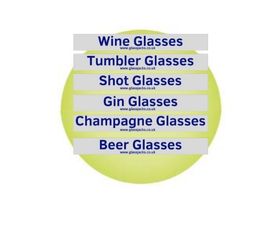 image for Glassware Storage Box & Crate Identifier Stickers