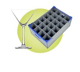image for Martini Glasses & Storage Boxes