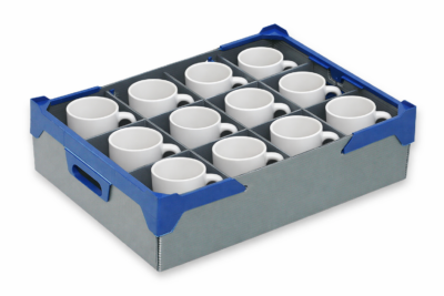 Cup and mug storage box with 12 compartments