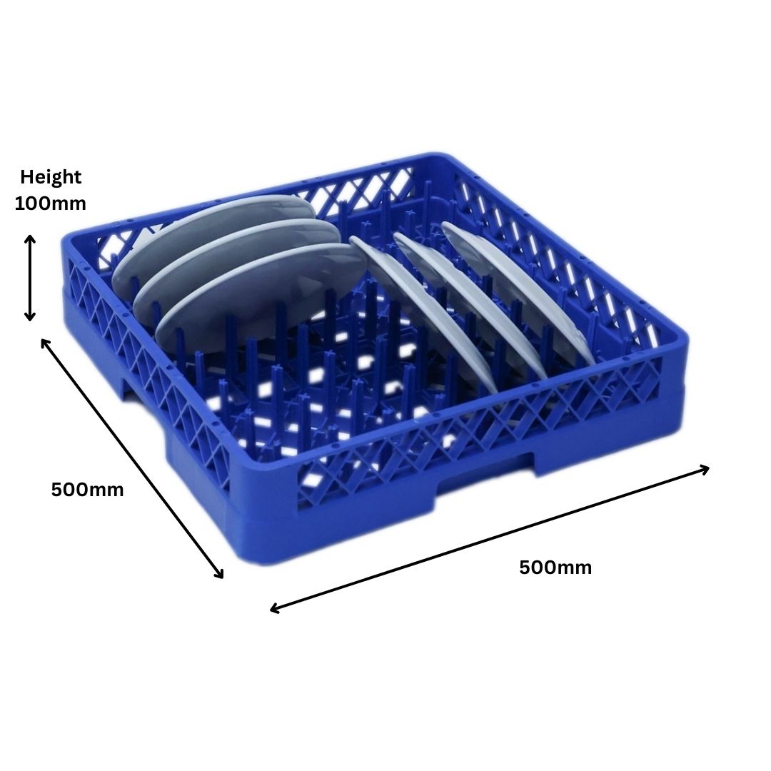Size Dimensions Of Dishwasher Plate Racks For Commercial Washers Blue 500x500x100cm - Glassjacks