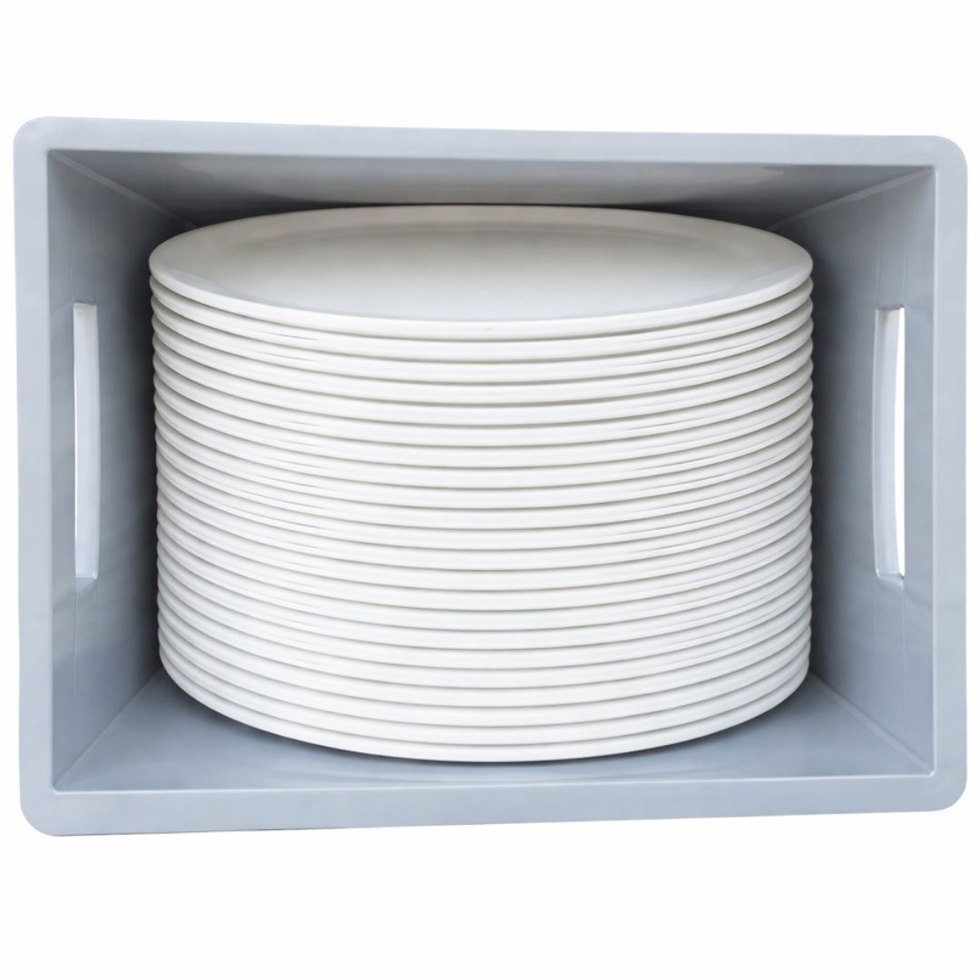 Stacking your plates this way; Plates max diameter 305mm 12 inch IV- Glassjacks